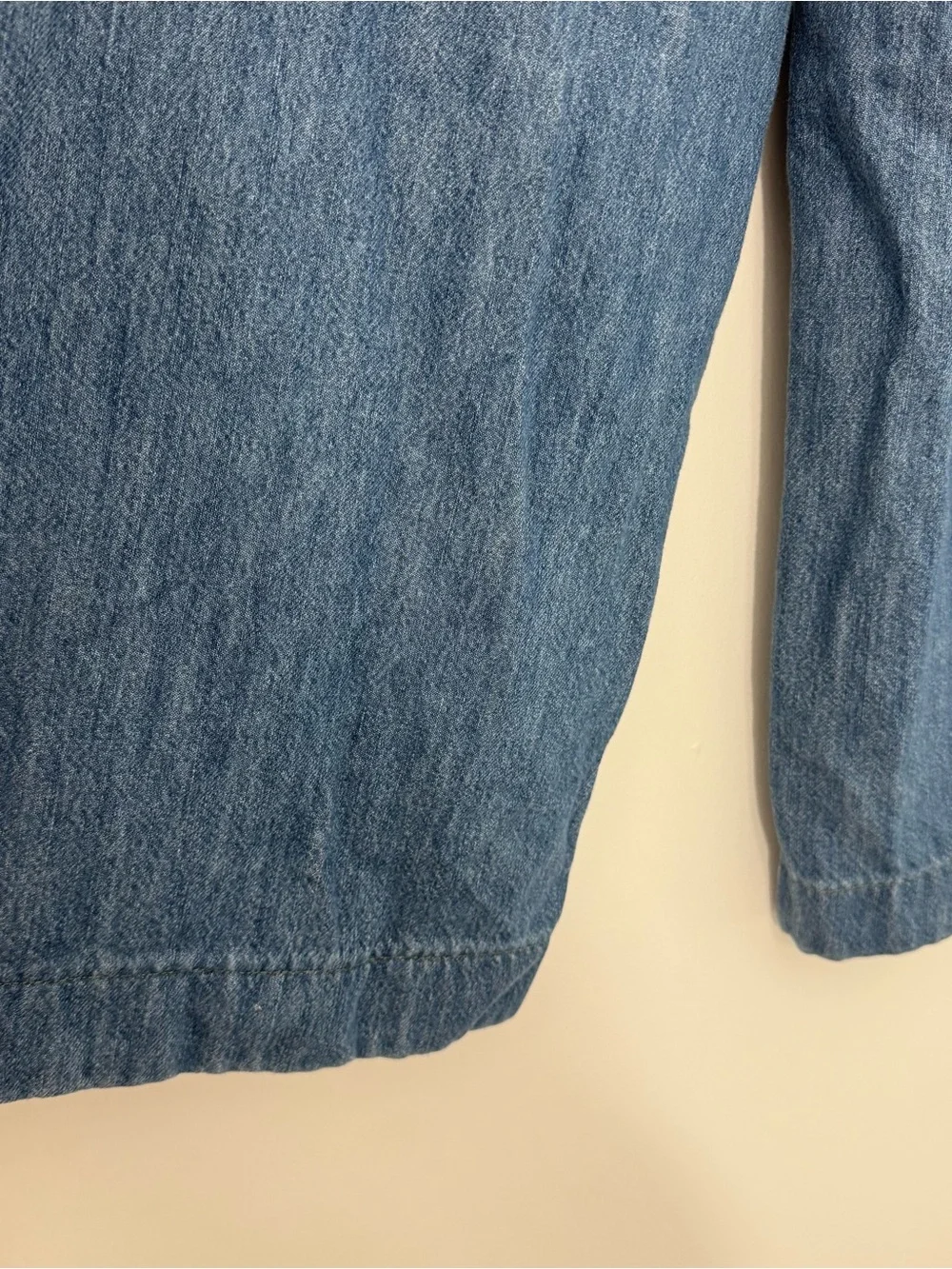 Banana Republic Wide-Leg Cotton & Lyocell Denim Trousers Sz 25 0 Light Vacation